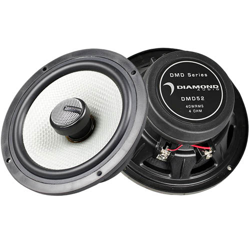 Diamond Audio 5.25" Coaxial Speaker System 80 Watts Max 4 Ohm DMD Series DMD52