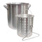Camp Chef Aluminum Stock Pot Chaudron 32 Quart with Cooker Steam Basket DP32