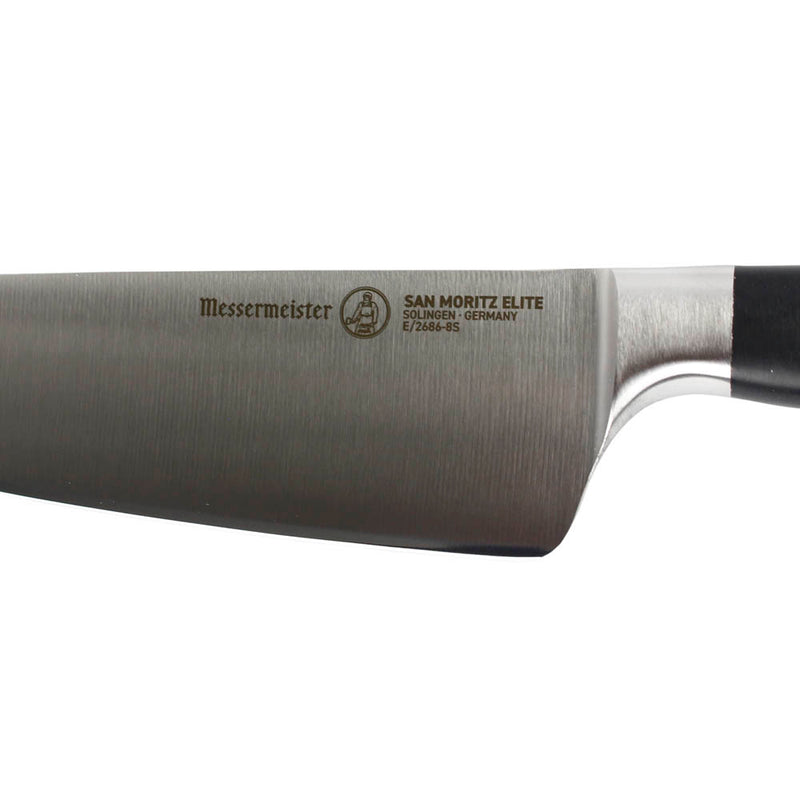 Messermeister San Moritz Elite 8" Stealth Chef's Knife Stainless Steel Black