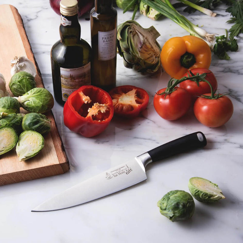 Messermeister San Moritz Elite 8" Stealth Chef's Knife Stainless Steel Black