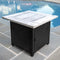 Endless Summer Fire Pit Table Mason 30" Square LP Gas Patio Fire GAD15300ES