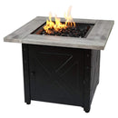 Endless Summer Fire Pit Table Mason 30" Square LP Gas Patio Fire GAD15300ES