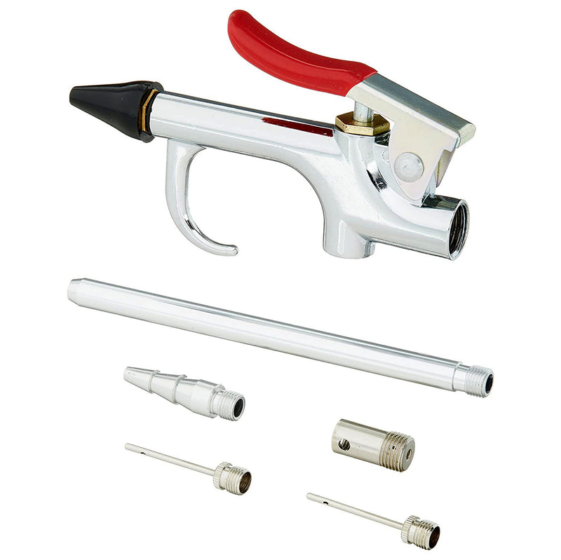 7 Piece Blow Gun Kit Including Safety and Rubber Tips Milton Exelair EX0307BKIT