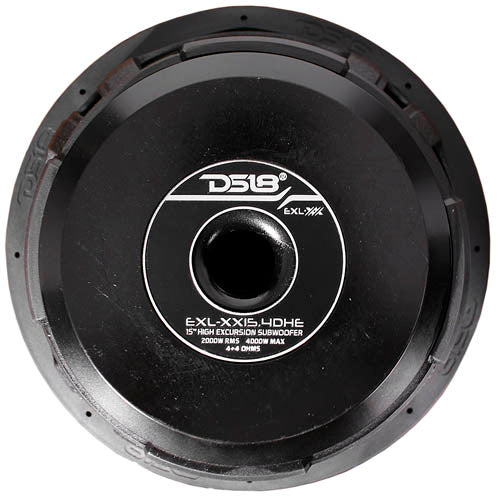 DS18 High Excursion 15" Subwoofer Dual 4 Ohm 4000 Watts Max EXL-XX15.4DHE Single