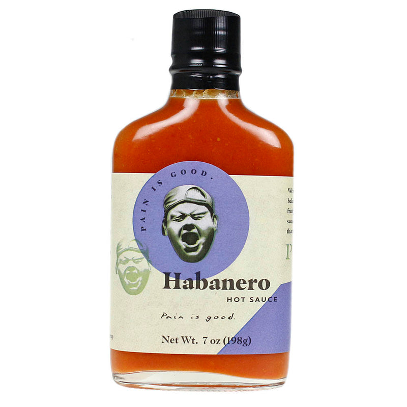 Pain is Good Habanero Hot Sauce Small Batches Big Flavor KC Chief Approved 7 oz.