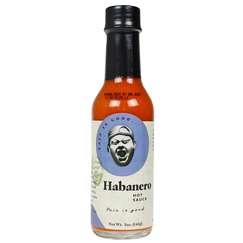Pain Is Good Habanero Kitchen Table Hot Sauce Small Batches Big Flavor 5 oz.