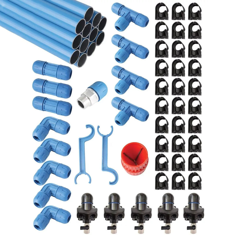 F28235 1" Fastpipe 230 FT Compressed Air Line Aluminum Piping System Master Kit