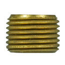 1/2" Male NPT Outer x 3/8" Female NPT Inner Solid Brass Socket Bushing FB110F