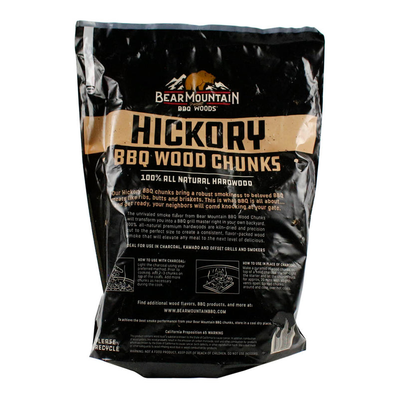 Bear Mountain BBQ Hickory 100% All Natural Hardwood Chunks Robust