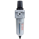 1/2" Air Pressure Regulator & Filter Combo with Gauge & Auto Float Drain