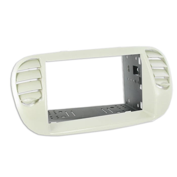2012-Up Fiat 500 Double DIN Kit, Pearl White