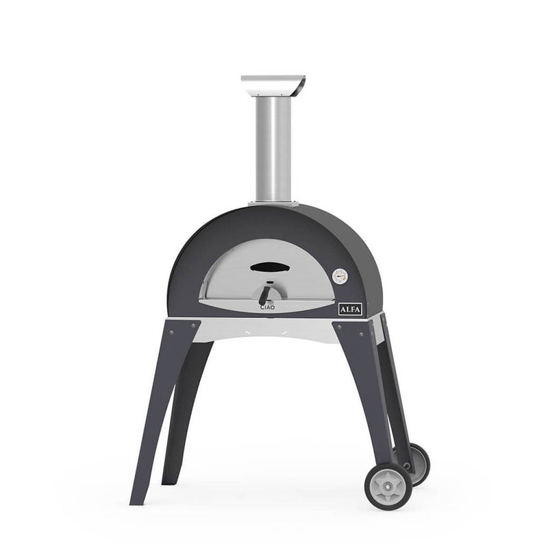 ALFA Ciao 27" Inch Outdoor Wood Fired Countertop Pizza Oven 1000F Tempe Maximum