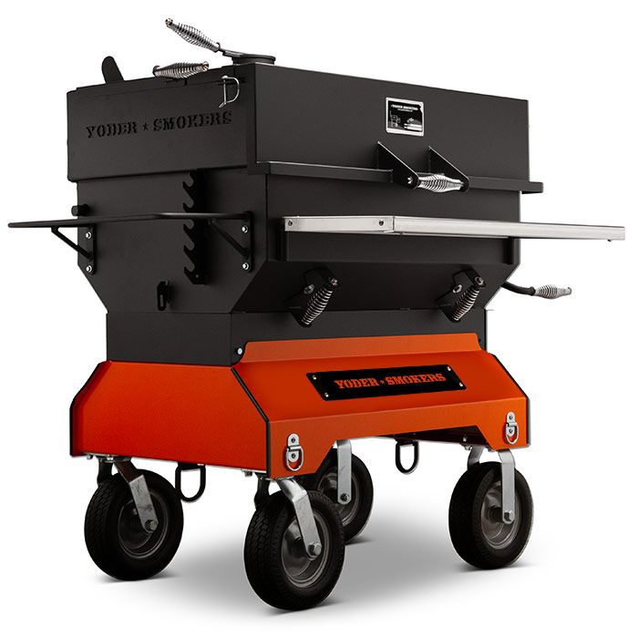 Yoder YS 24x36" Charcoal Grill on Competition Cart A48641