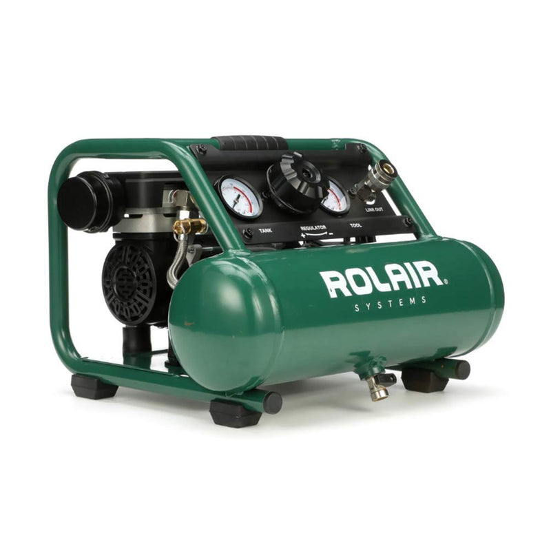 Retail - Rolair AB5Plus Portable Hand Carry Air Compressor 1/2 HP 1 Gallon 1 CFM Oilless