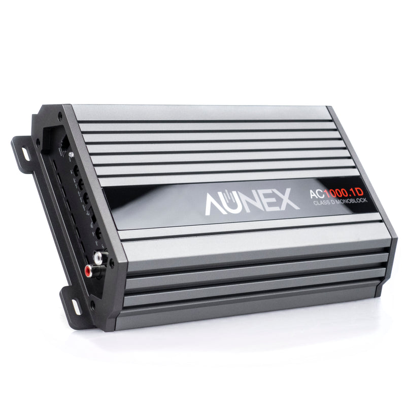 1000 Watt Amp Monoblock Class D Amplifier Car Audio 1 Channel Aunex AC1000.1D