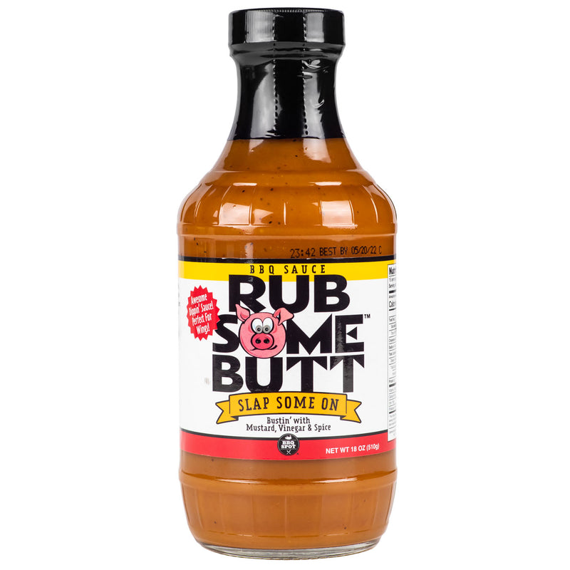 Rub Some Butt Carolina Style BBQ Sauce Barbecue 18 Ounce Jar Pork Marinade