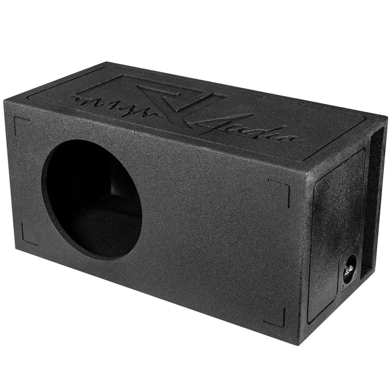 Single 12" Ported Subwoofer Box Bed Liner Coated 3/4" MDF Vented Enclosure