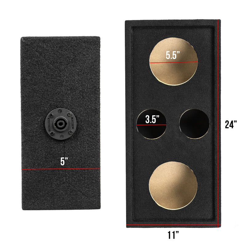 Car Audio Speaker Enclosure Box Chuchero For Mids and