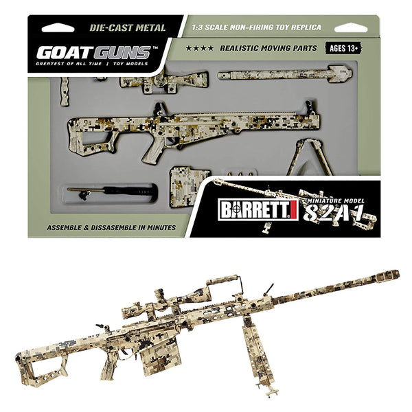 Goat Guns Mini .50 Cal Rifle 1:3 Scale Die Cast Metal Barrett 82A1 Cam –  Robidoux Inc