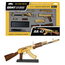 Goat Guns Mini AK47 Gold with Wood Grain 1:3 Scale Model Non-Firing Display