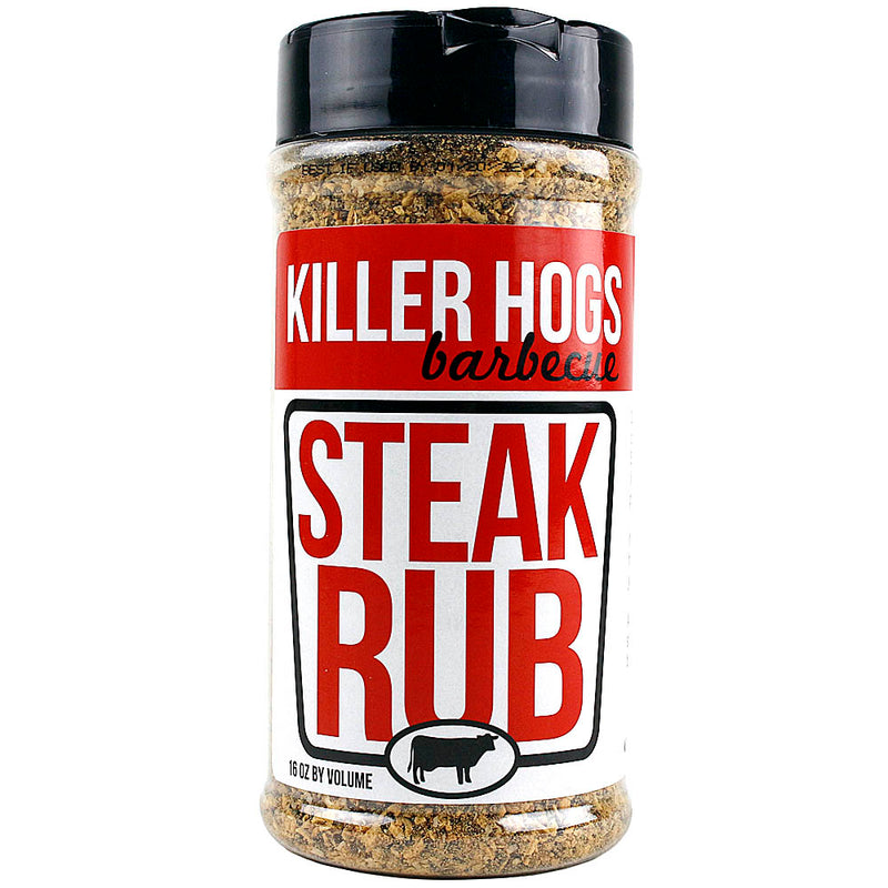 Killer Hogs BBQ 16 Oz Steak Rub Competition Rated Dry Rub Seasoning H2Q-0227