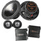 6.5" Hex Series 2 Way Component Speaker System 150W with Aluminum Dome Tweeters