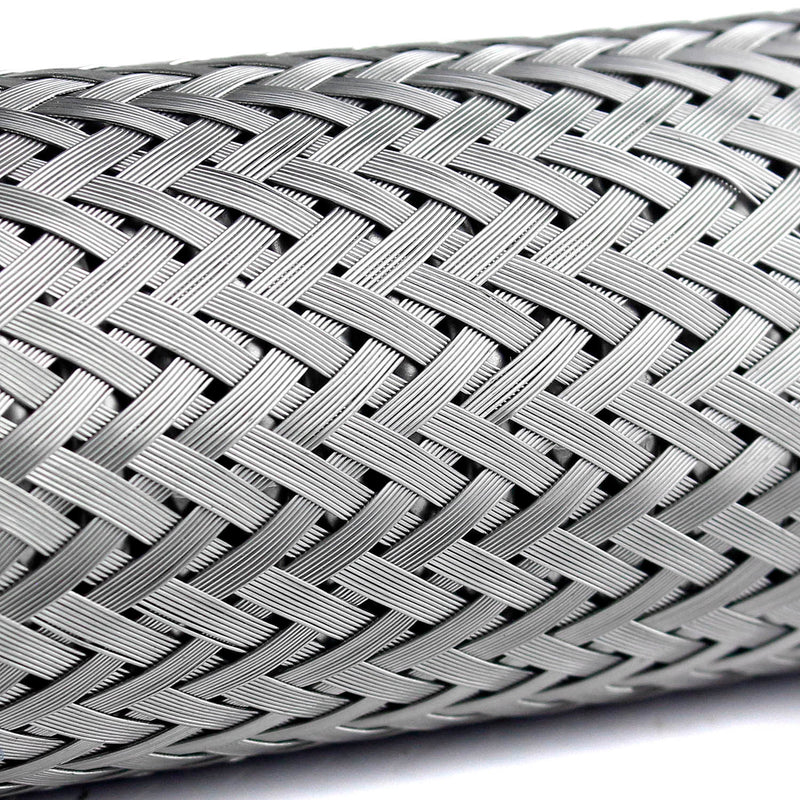 1.5" x 18" Stainless Steel Compressed Air Line Metal Flex Hose Compressor Tube
