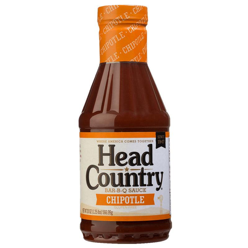Head Country Chipotle BBQ Sauce 20 Oz Bottle