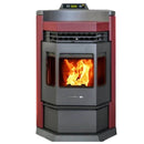 ComfortBilt HP22N Taller Burgundy Pellet Stove with Remote Control 50,000 BTU 2,800 Sq. Ft. Home