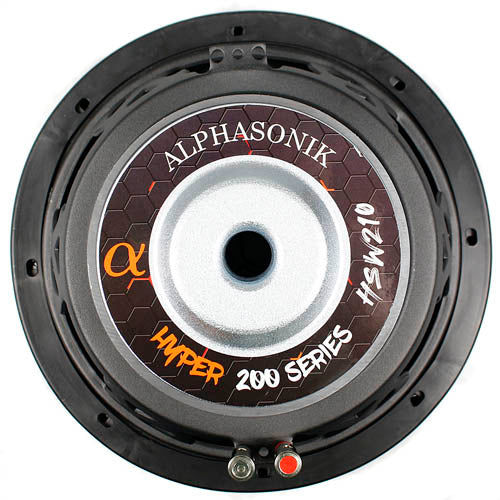 Alphasonik 10" Subwoofer 900 Watts Max 4 Ohm Hyper 200 Series HSW210 Single