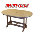 Kanyon Living Counter Height 6' Oval Table with Deluxe Color Selection