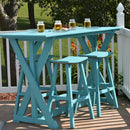 Kanyon Living Bar Height Harvest Table with Deluxe Color Selection