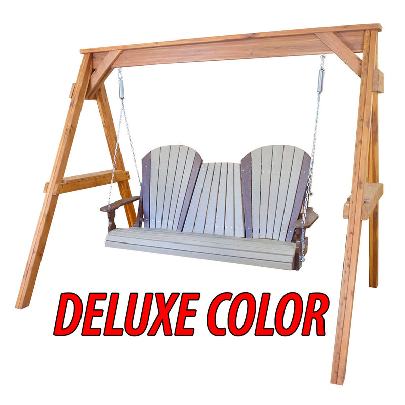 Kanyon Living 5' Adirondack Swing with Deluxe Color Selection