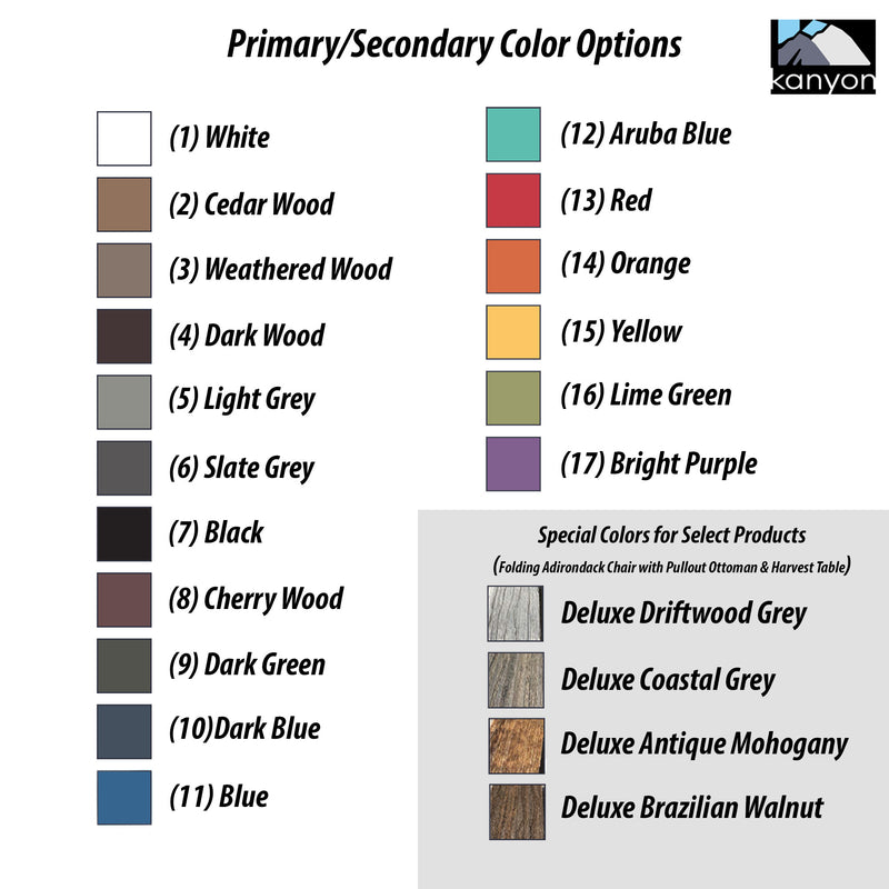 Kanyon Living Bar Height Tete-A-Tete with Deluxe Color Selection
