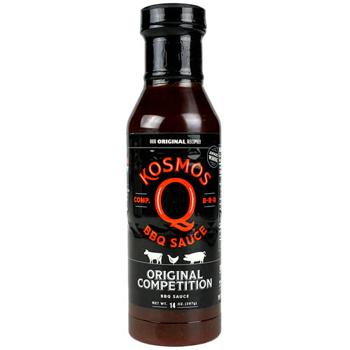 Kosmos Competition BBQ Sauce Sweet and Smoky Rich Bold Flavors 14 oz. Bottle