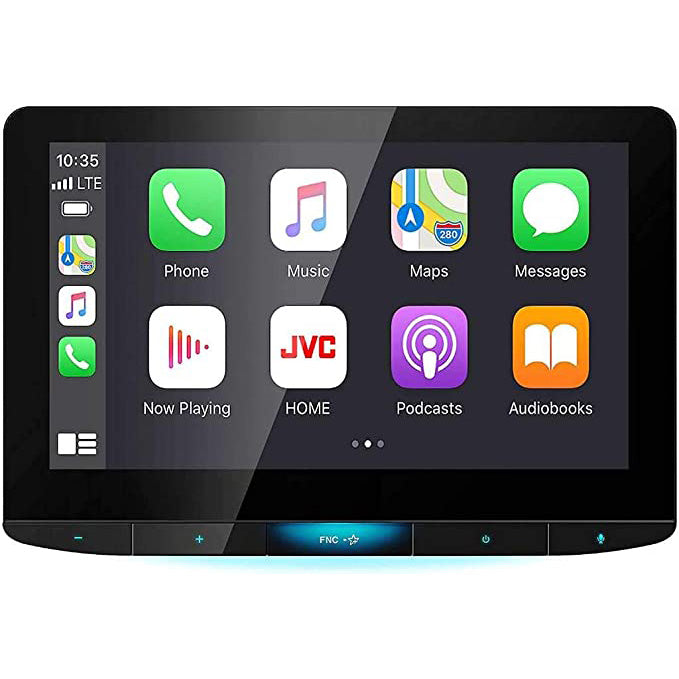 JVC Monitor With Receiver Works With Apple CarPlay And Android Auto KW-Z1000W