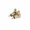 DB Link Metal Grip RCA Right Angle Adapter with Gold Tip 2 Pieces Per Package