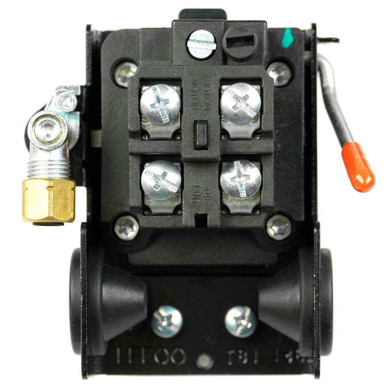 Lefoo 95-125 PSI Air Compressor Pressure Switch 1/4" Female NPT 4 Port LF10-L4H