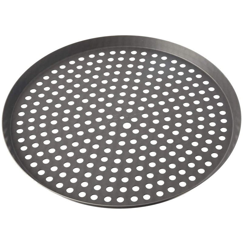 Lloyd Pans 14" Round Perforated Pizza Cutter Pan Non Stick Heavy Duty Aluminum