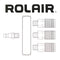 Rolair 1/4" NPT 3-Way Bar Air Manifold with 3 Couplers and Plug M-BAR3CP-14-1C