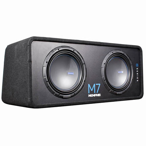 Memphis Dual 12" Loaded Ported Subwoofer Enclosure 1500 Watt Car Audio BASS