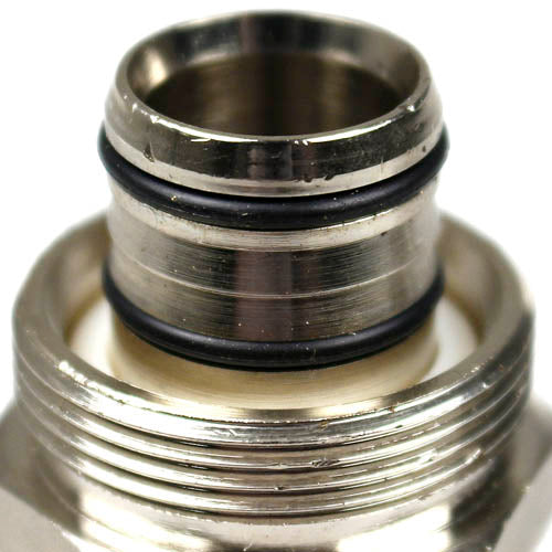 Maxline Reducing Union 3/4" to 1/2" Fitting 175 PSI Nickel Plated Brass M8024