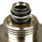 Maxline Reducing Union 3/4" to 1/2" Fitting 175 PSI Nickel Plated Brass M8024