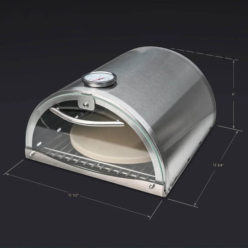 Mont Alpi Universal Portable Side Burner Pizza Oven Attachment Stainless Steel