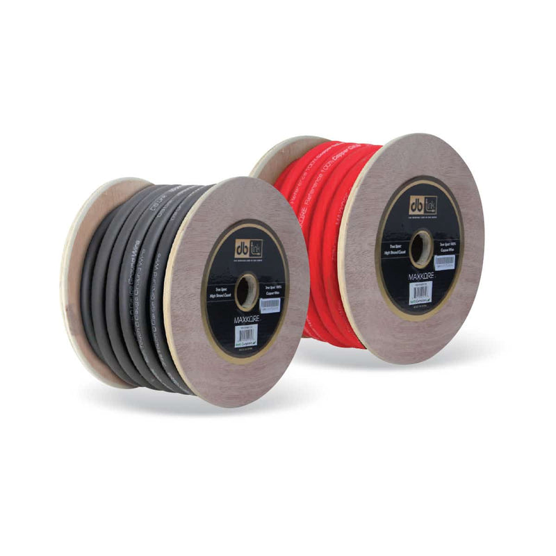 DB Link Black 4 Gauge 100' 100% Oxygen Free Copper Soft Touch Power/Ground Cable