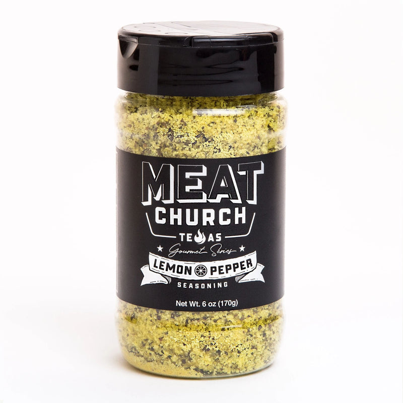 Meat Church Gourmet Lemon Pepper Seasoning 6 oz. Bottle Gluten Free No Msg 98807