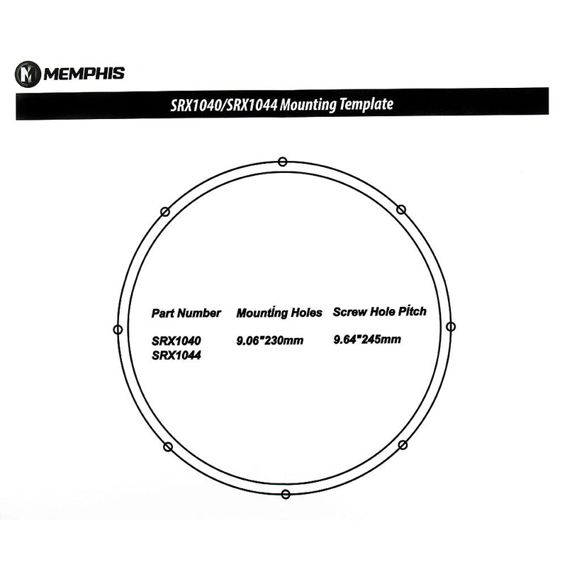 Memphis Audio 10" Subwoofer 400 Watt Dual 4 Ohm Street Reference Series SRX1044