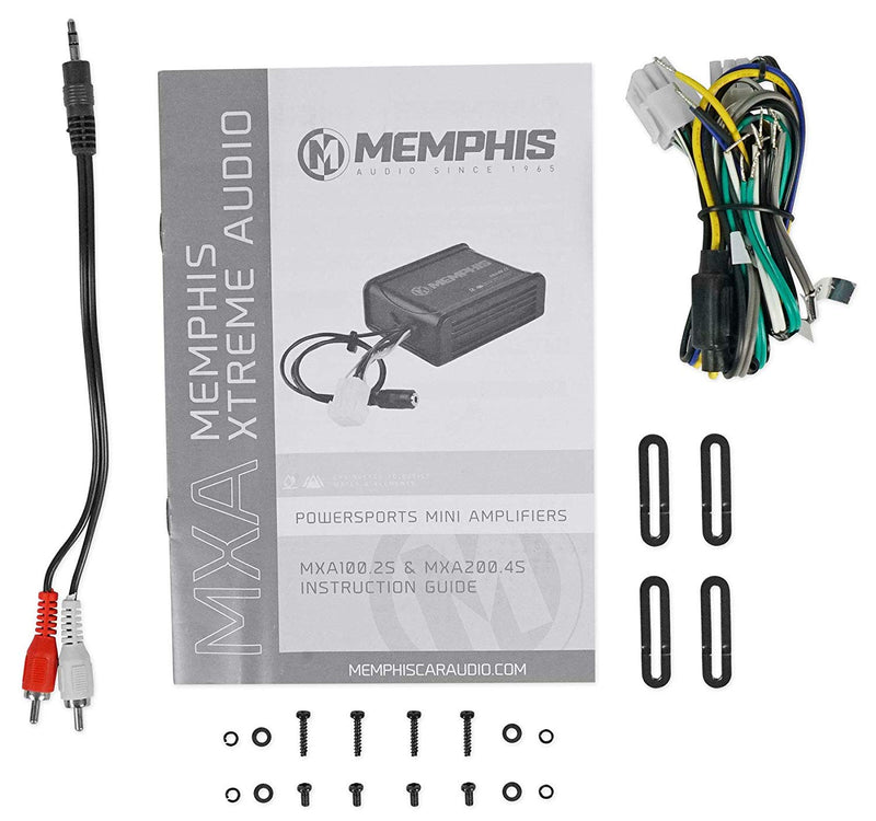 Memphis Audio 4 Channel Marine Amplifier 200W Water Resistant Xtreme MXA200.4S