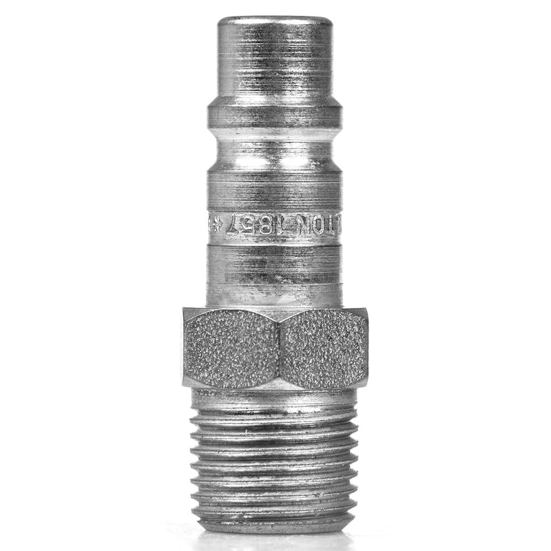 Milton 1857 G Style Plug 1/2" Male NPT 1/2" Body Steel Quick Release Plug