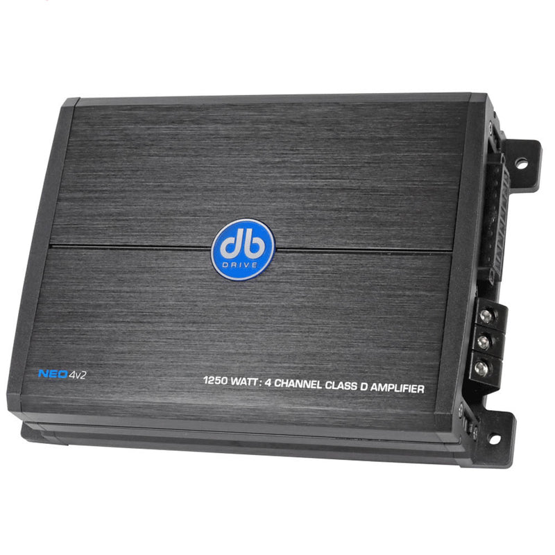 DB Drive Full Range Mini Amplifier Class D 150 Watt x 4 4 Ohms NEO Series NEO4V2